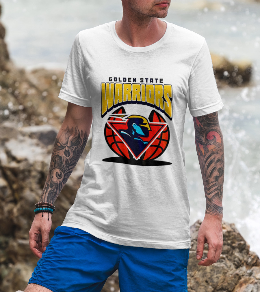 Golden State Warriors NBA 2026 Mania Retro Logo Basketball T-Shirt