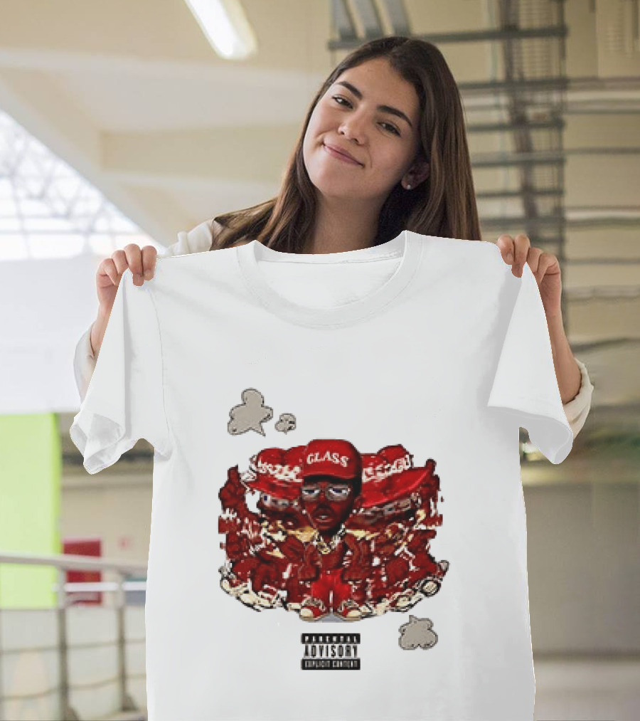 Parental Advisory Explicit Content Tyler The Creator Glass Red Hat T-Shirt
