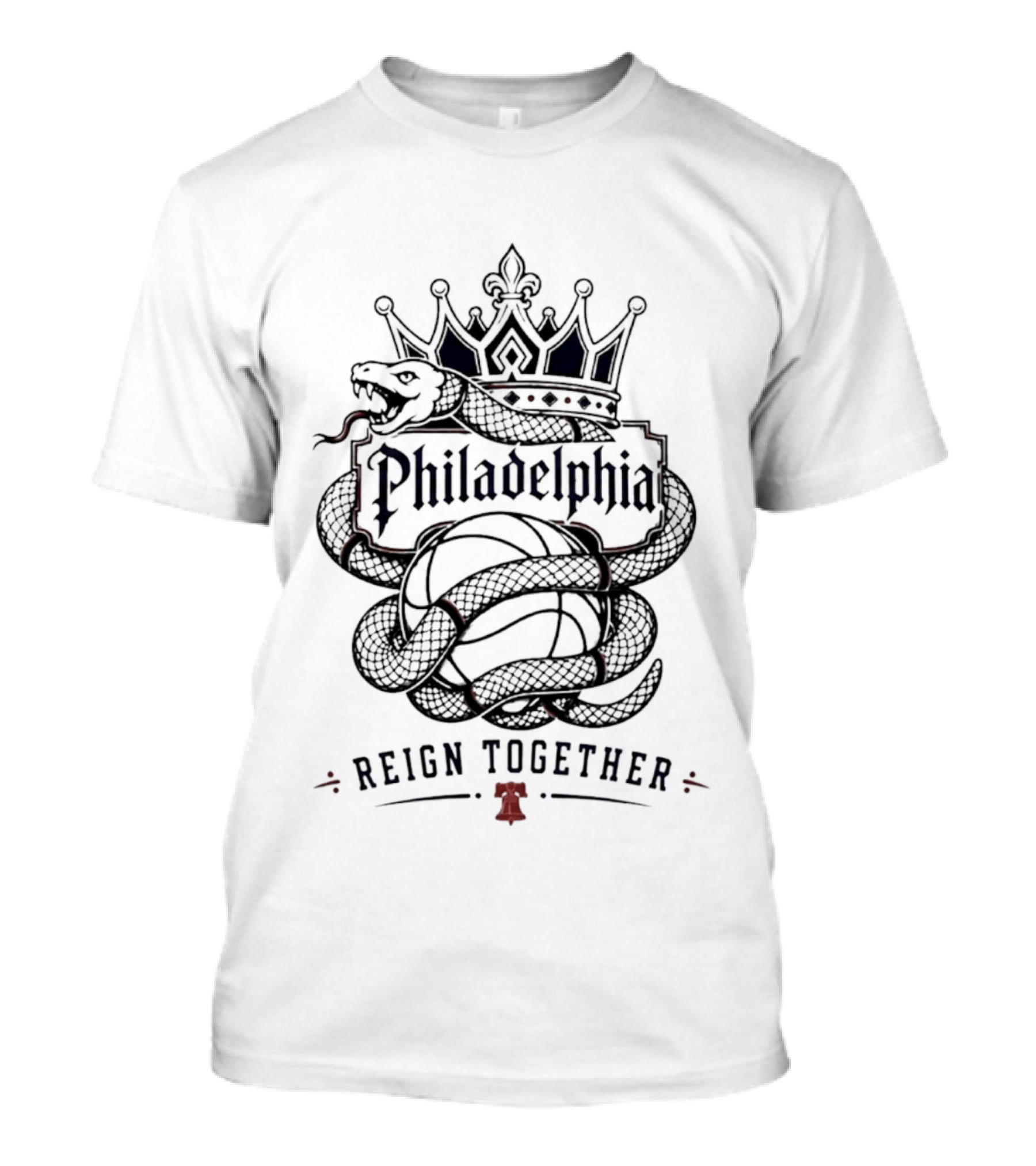 Philadelphia Crown Snake Basketball Reign Together T-Shirt