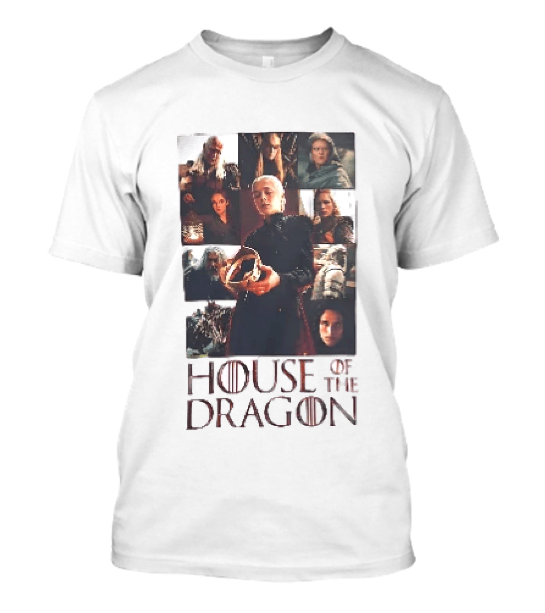 House Of The Dragon Rhaenyra Targaryen Characters Collage T-Shirt