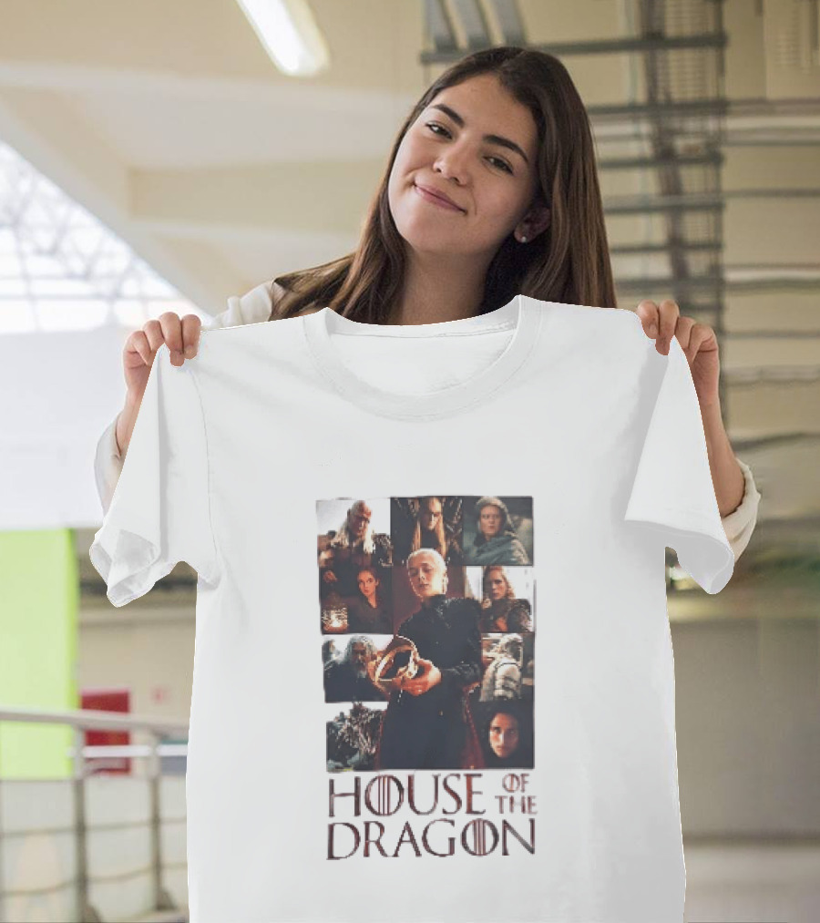 House Of The Dragon Rhaenyra Targaryen Characters Collage T-Shirt