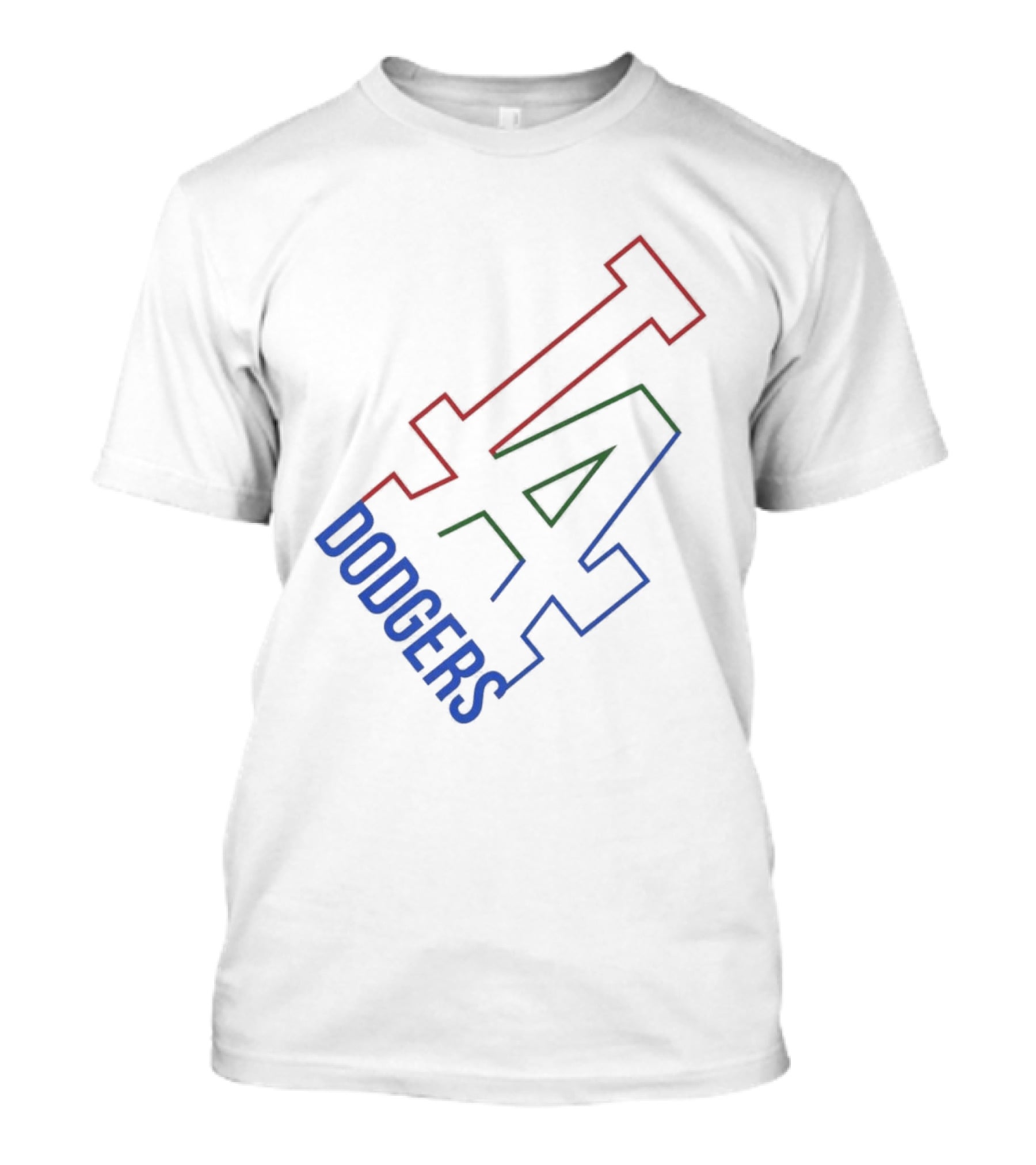 Los Angeles Dodgers White Collar LA T-Shirt