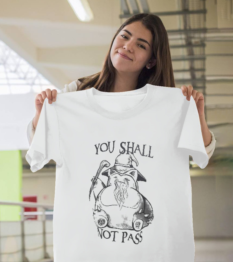 You Shall Not Pass Snorlax Pokémon Gandalf T-Shirt