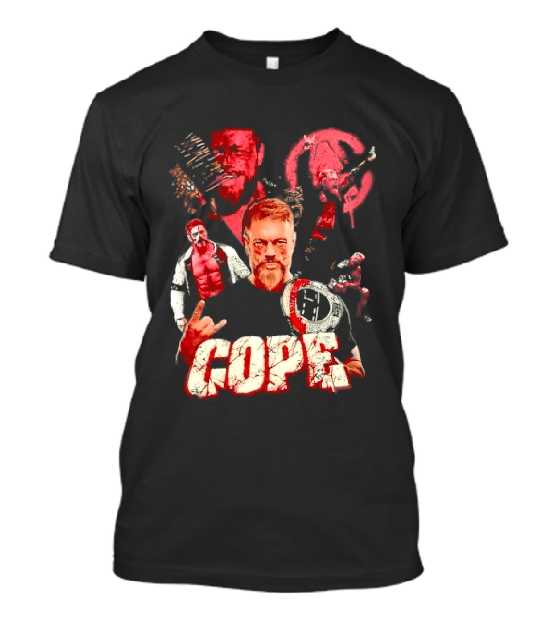 Adam Copeland Wrestling Pose Cope AEW Iconic Red T-Shirt