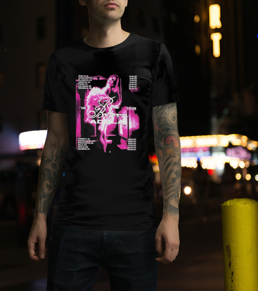 Adela Jergova The Red Bottoms Europe Tour 2026 Dates And Cities T-Shirt