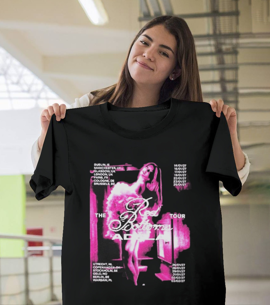 Adela Jergova The Red Bottoms Europe Tour 2026 Dates And Cities T-Shirt