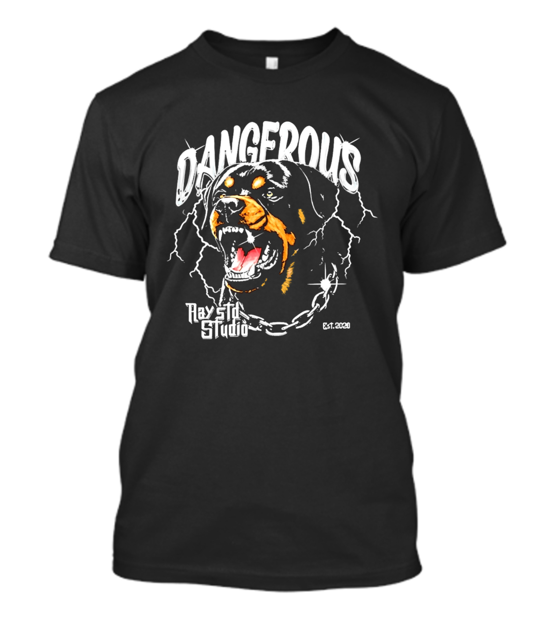 Dangerous Rottweiler Ray Etl Studio Est 2026 T-Shirt
