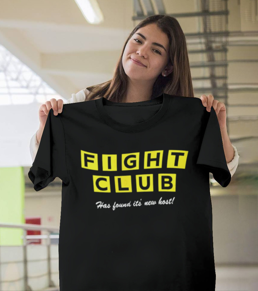 Fight Club Has Found Its New Host Yellow Lettering T-Shirt