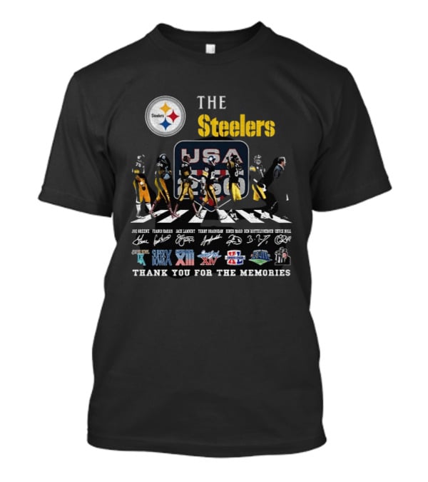 The Steelers Legends USA Super Bowl Thank You For The Memories T-Shirt
