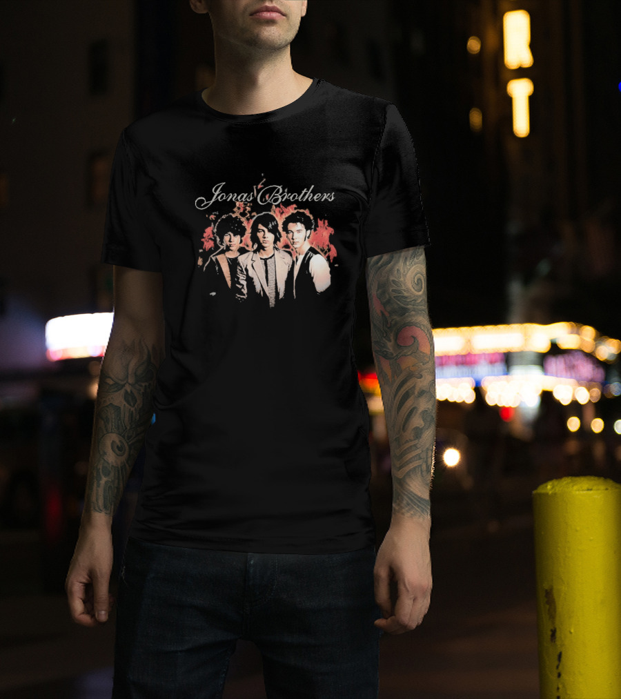 Jonas Brothers Burning Up All Over Again Tour 2026 Throwback Photo T-Shirt