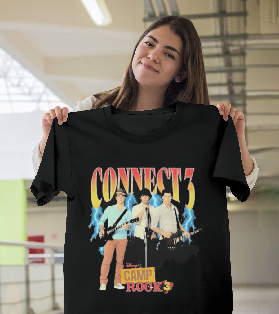 Disney Camp Rock 3 Connect 3 Band Jonas Brothers T-Shirt