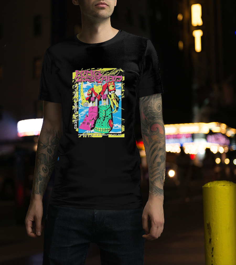 King Gizzard And The Lizard Wizard Queens New York 2026 Forest Hills Stadium August 20 Robot T-Shirt