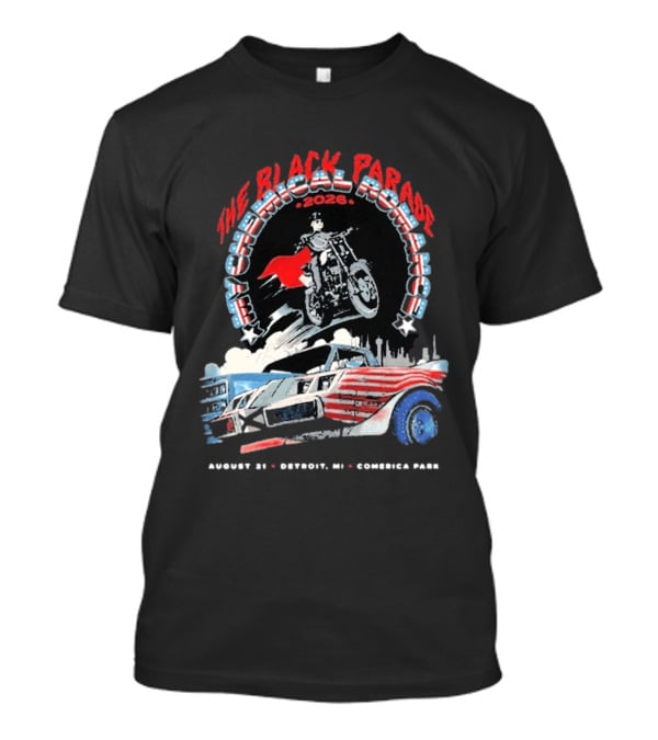 The Black Parade My Chemical Romance 2026 Detroit MI Comerica Park August 21 T-Shirt