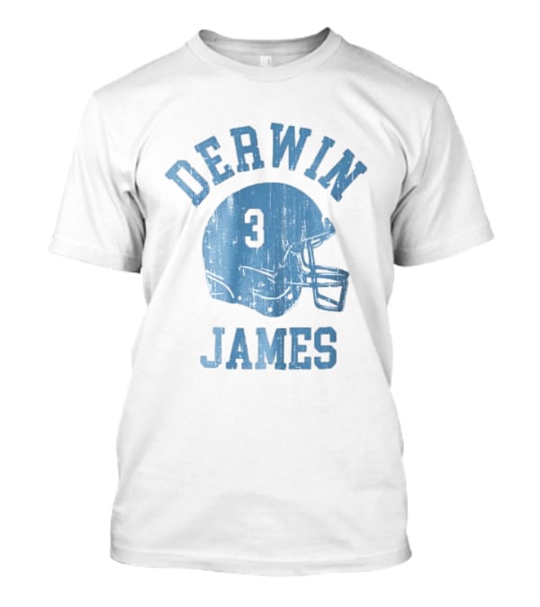 Derwin James Number 3 Distressed American Football Helmet T-Shirt