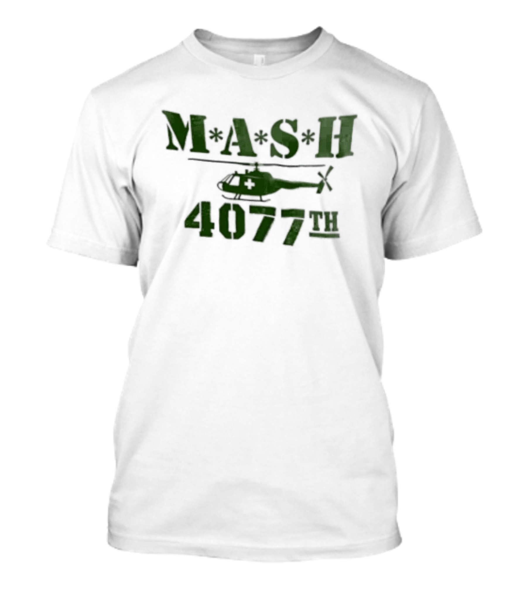 MASH 4077th Helicopter Classic TV Series Military T-Shirt