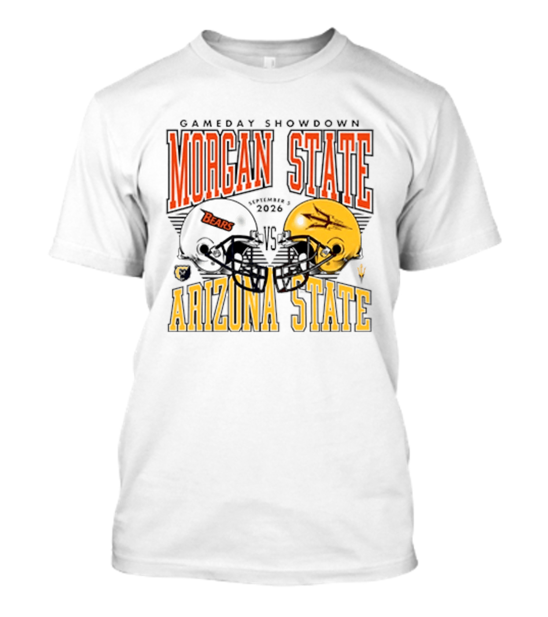 Gameday Showdown Morgan State Bears Vs Arizona State 2026 T-Shirt