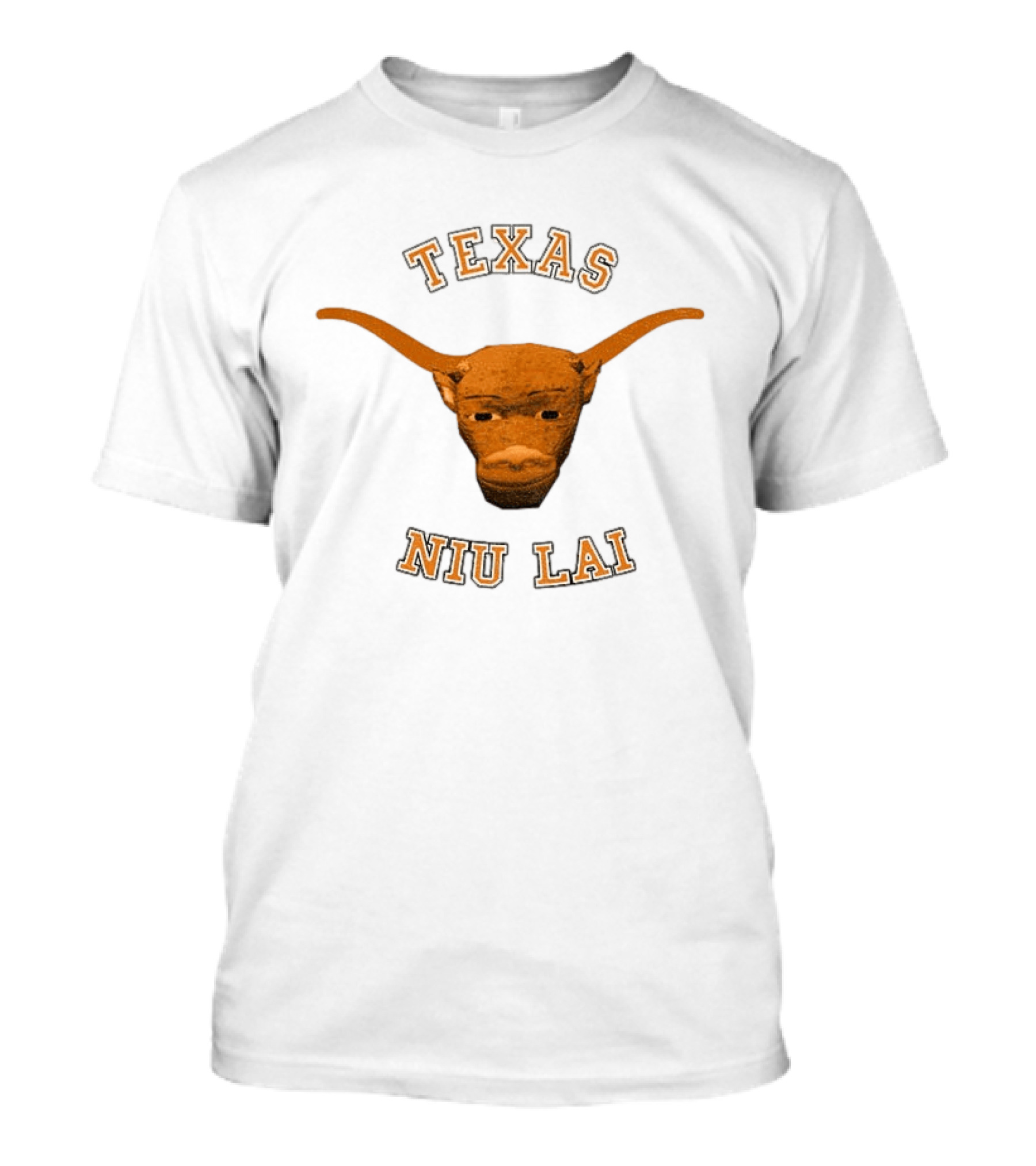 Texas Longhorn Bull Head Niu Lai T-Shirt
