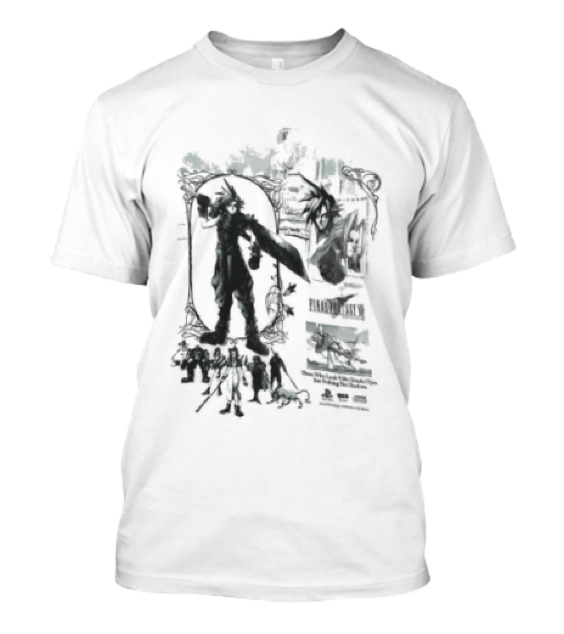 Clouded Eyes Shadows Final Fantasy VII Vintage Aesthetic T-Shirt