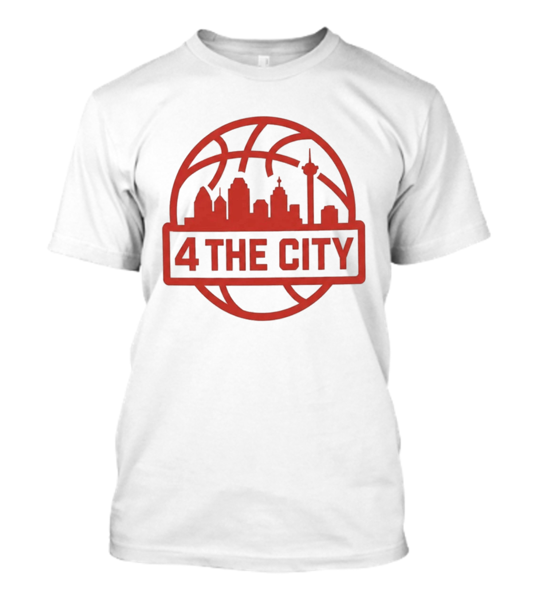 Kingston Flemings Basketball City Skyline 4 The City T-Shirt