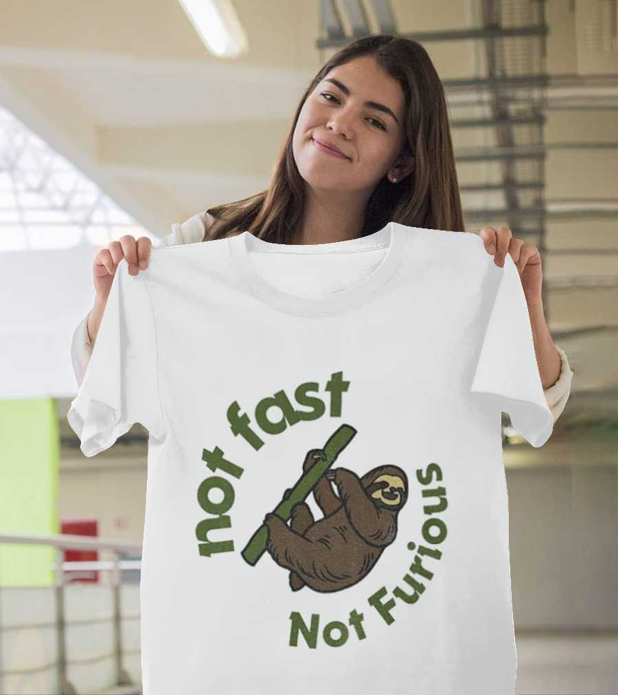 Not Fast Not Furious Sloth Climbing T-Shirt