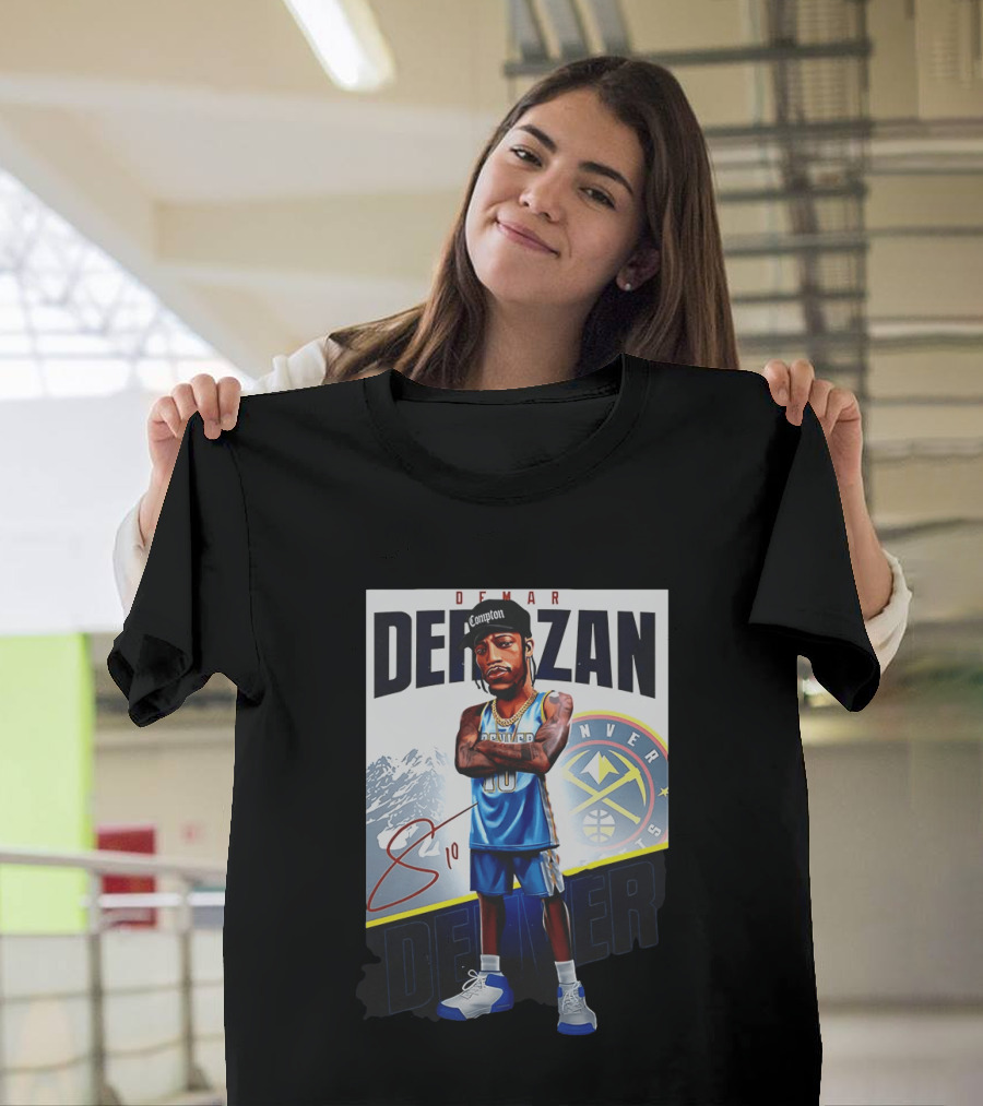 DeMar DeRozan Denver Nuggets Basketball Character With Signature T-Shirt