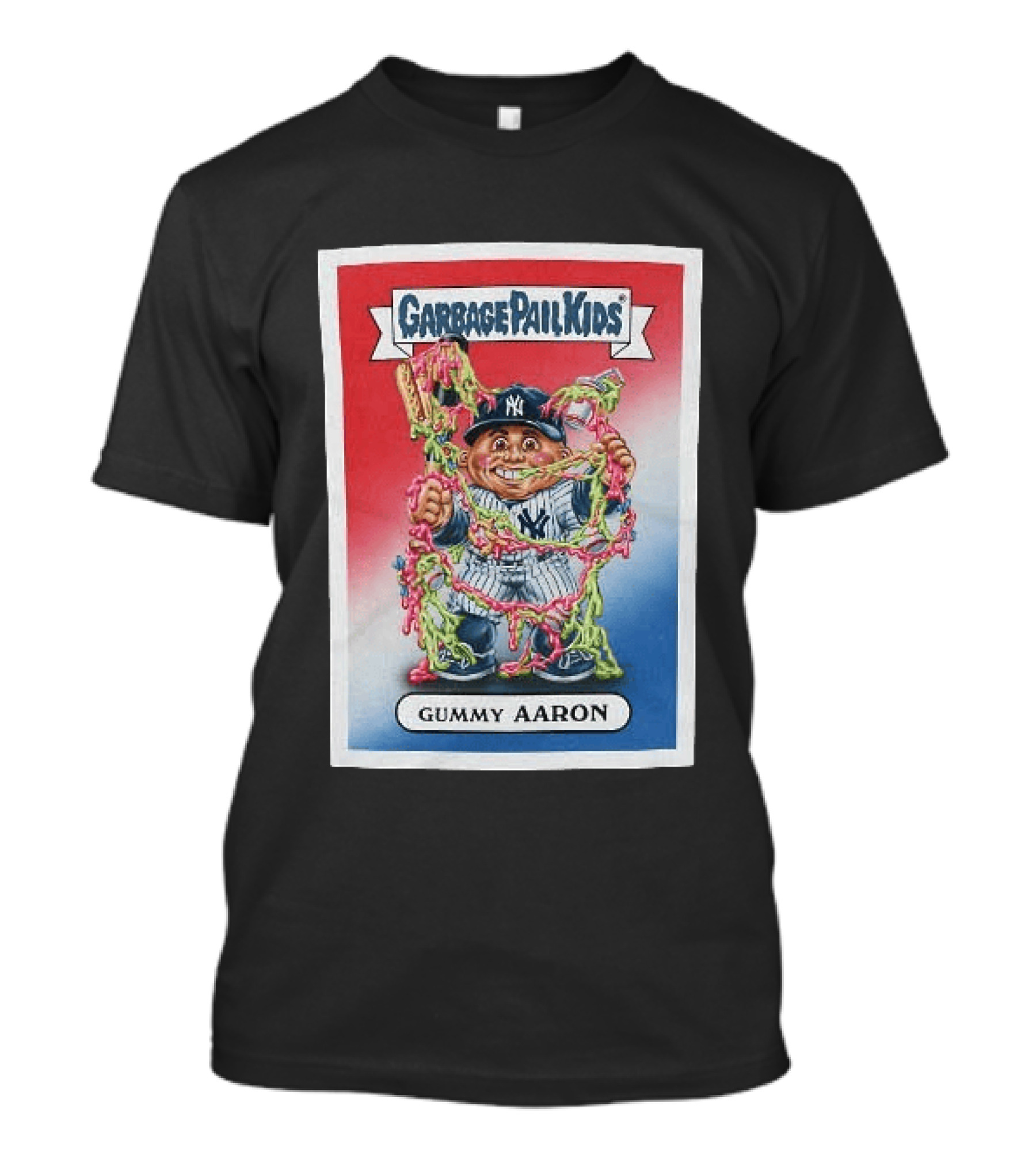Garbage Pail Kids New York Yankees Gummy Aaron MLB Collaboration T-Shirt
