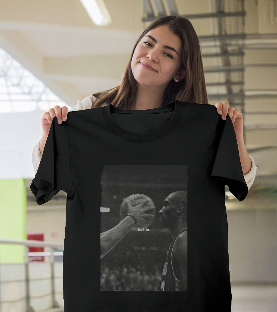 Lock In Kobe Bryant Spalding Basketball T-Shirt