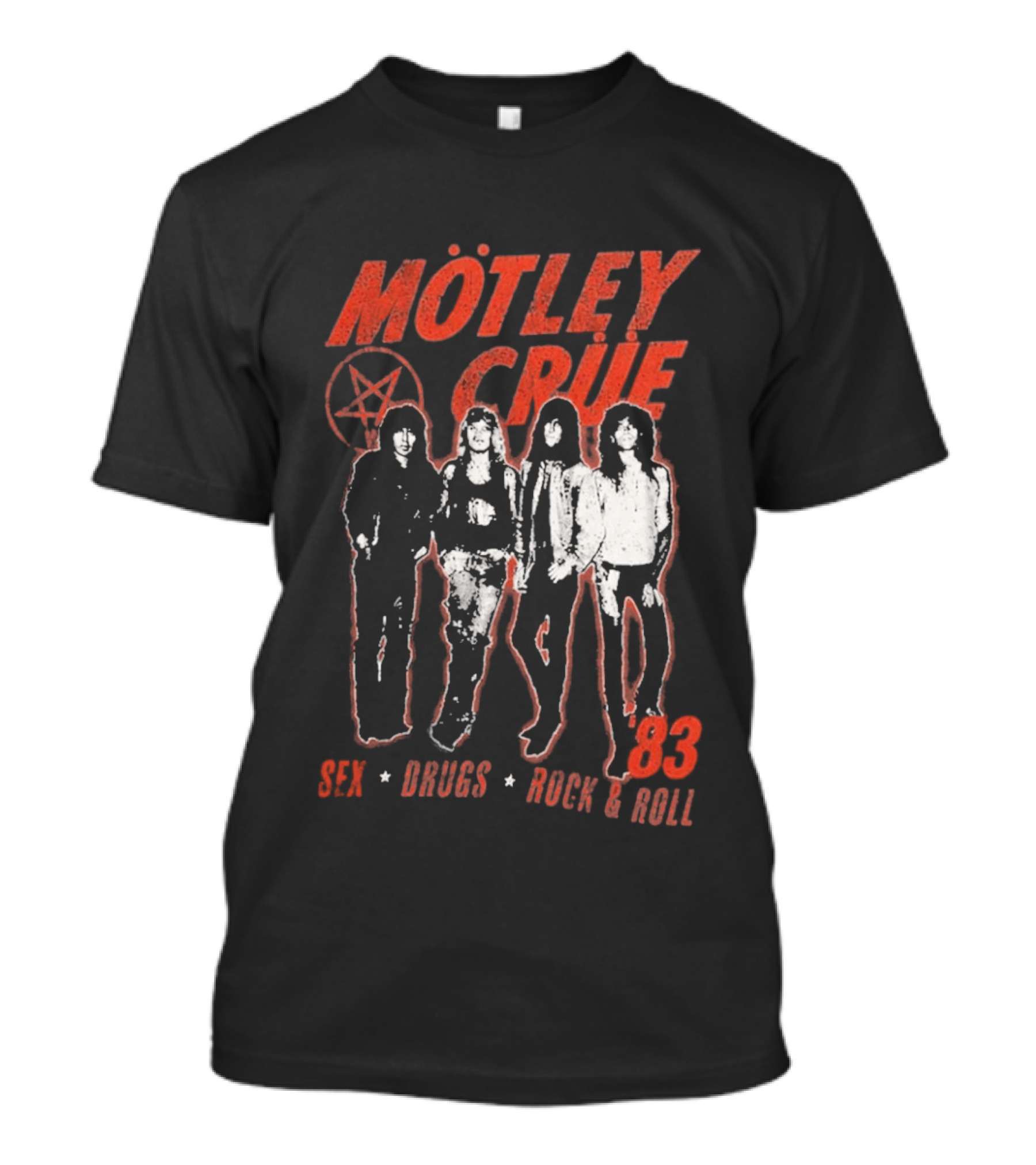 Mötley Crüe 83 Sex Drugs Rock & Roll Vintage Style 2026 T-Shirt