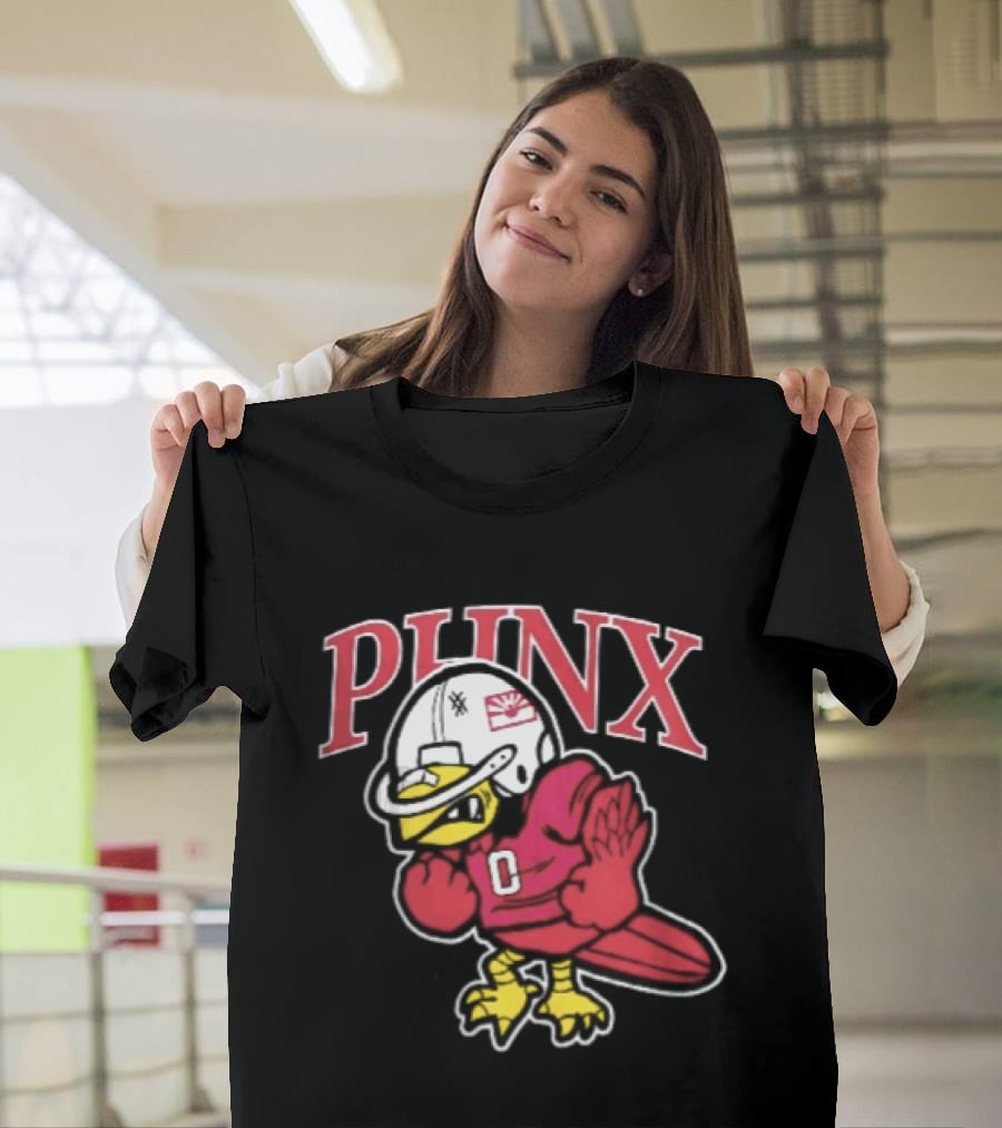 PHNX Cartoon Bird Football Helmet Jersey Arizona Cardinals T-Shirt