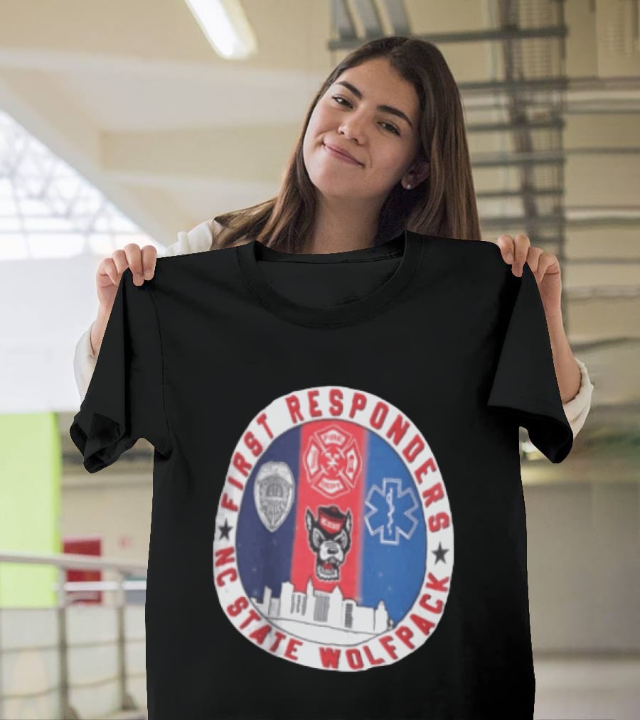 First Responders NC State Wolfpack Emergency Services T-Shirt