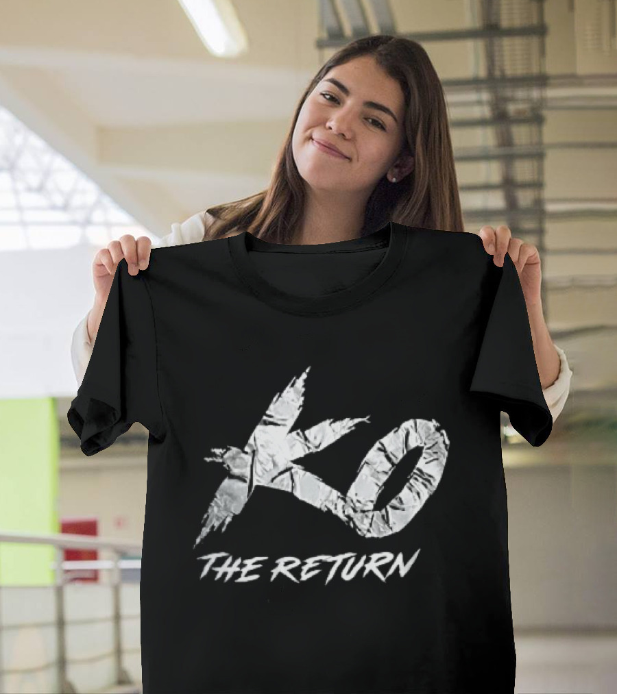 KO The Return Distressed Cracked Marble Stylized T-Shirt