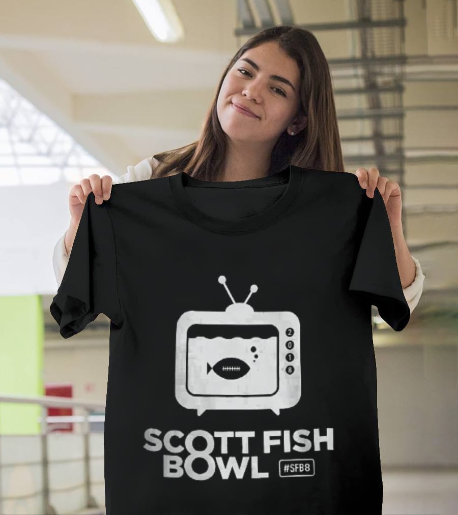 Scott Fish Bowl SFB8 2018 TV Aquarium Pigskin Bubbles T-Shirt