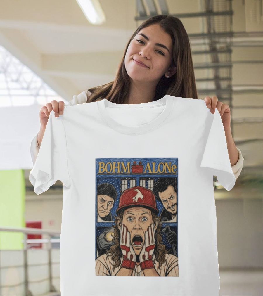 Bohm Alone Alec Bohm Philadelphia Phillies Home Alone T-Shirt