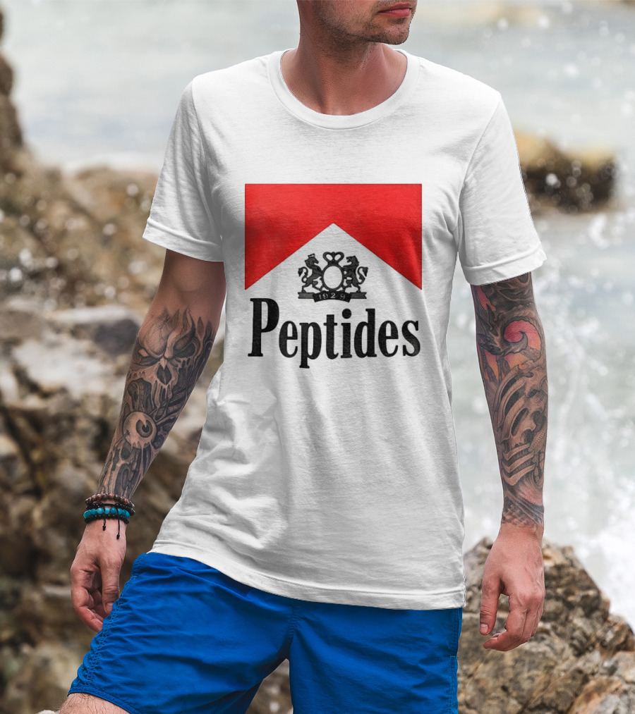 Peptides 1929 Red Marlboro T-Shirt