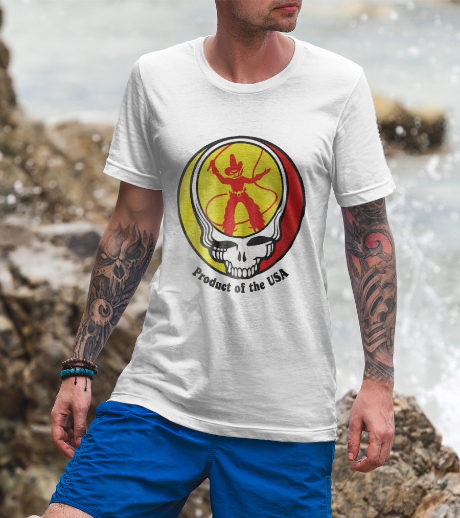 Grateful Dead Steal Your Face Cowboy Product Of The USA T-Shirt