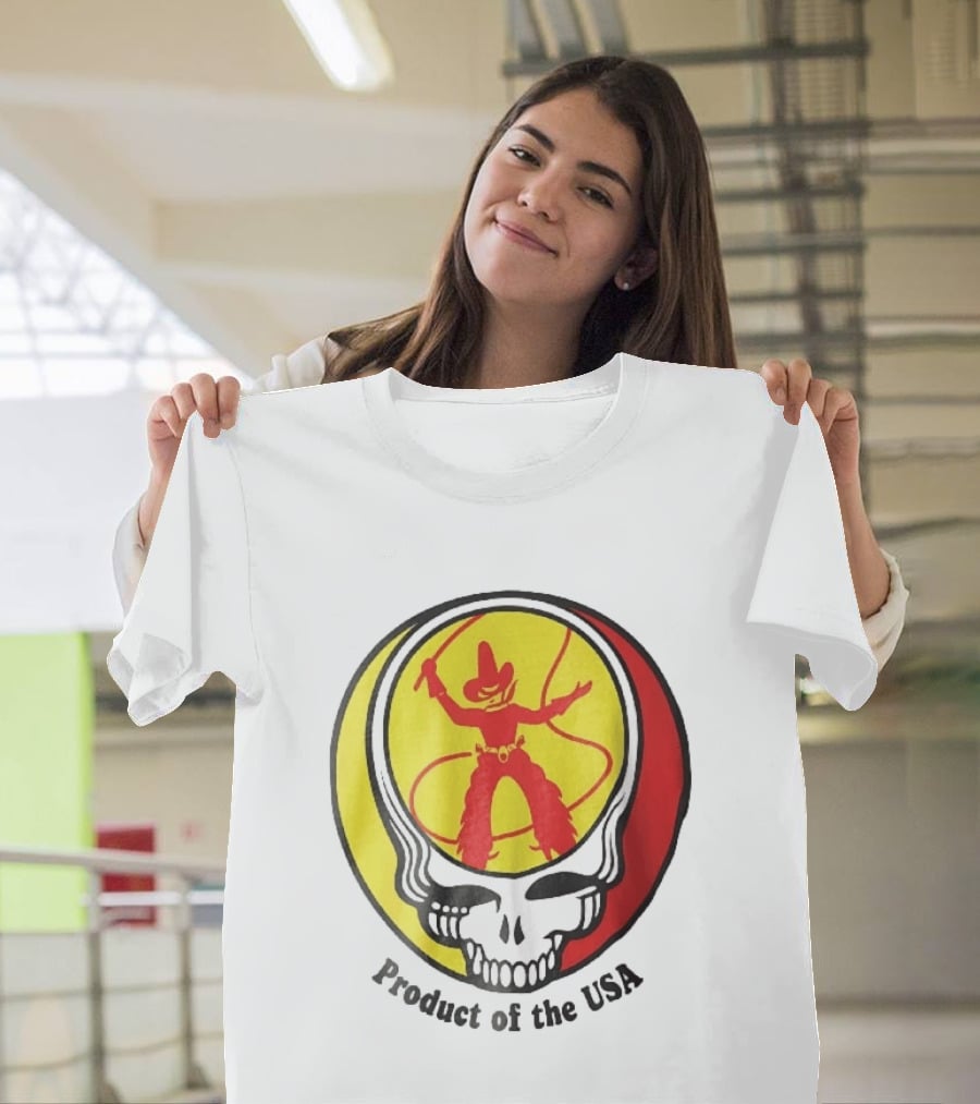 Grateful Dead Steal Your Face Cowboy Product Of The USA T-Shirt