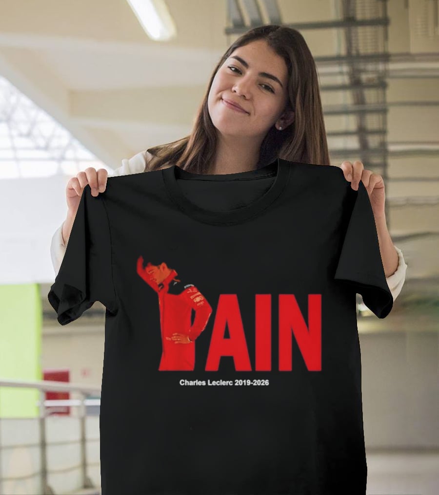 Charles Leclerc 2019 2026 Pain Formula 1 Ferrari Insights T-Shirt