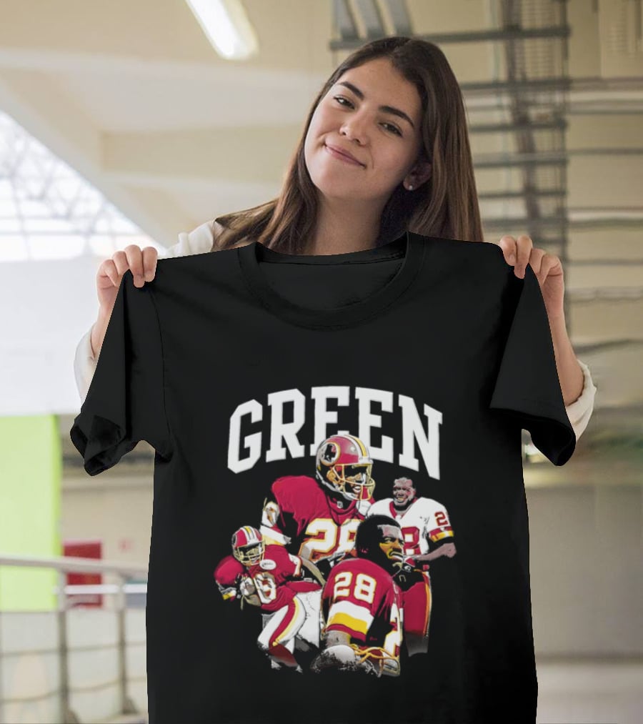 Darrell Green Washington Football Legends 28 Collage 2026 T-Shirt