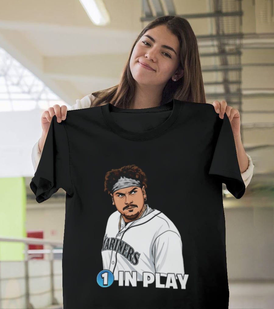 Josh Naylor Mariners 1 In Play Seattle MLB 2026 T-Shirt