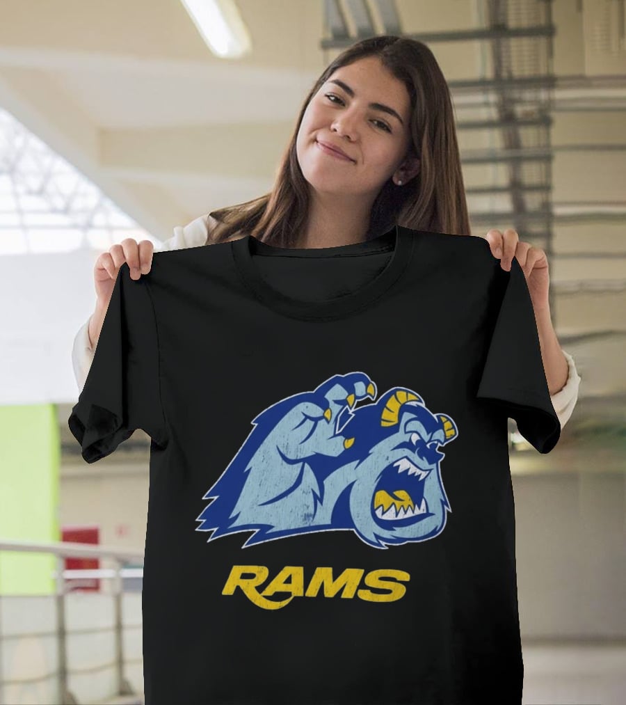 Los Angeles Rams Sulley Monster Football Fan Merchandise T-Shirt