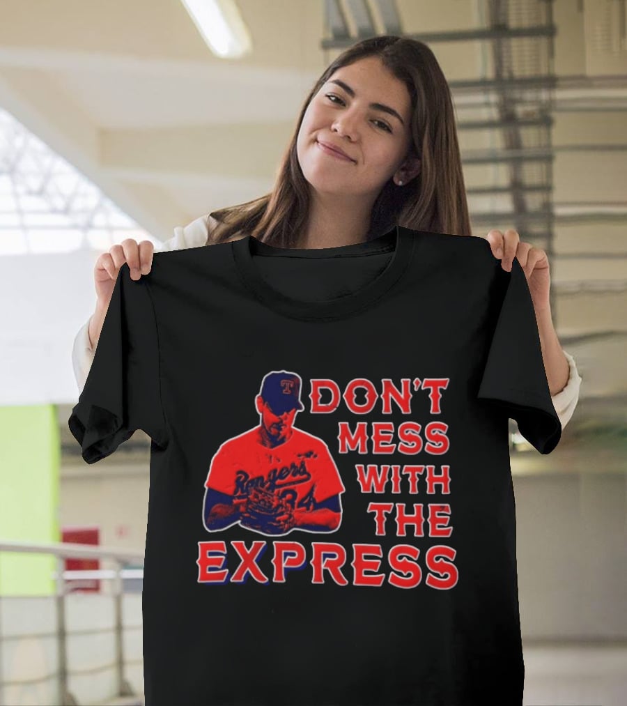 Nolan Ryan Texas Rangers Don't Mess With The Express Baseball Legend T-Shirt