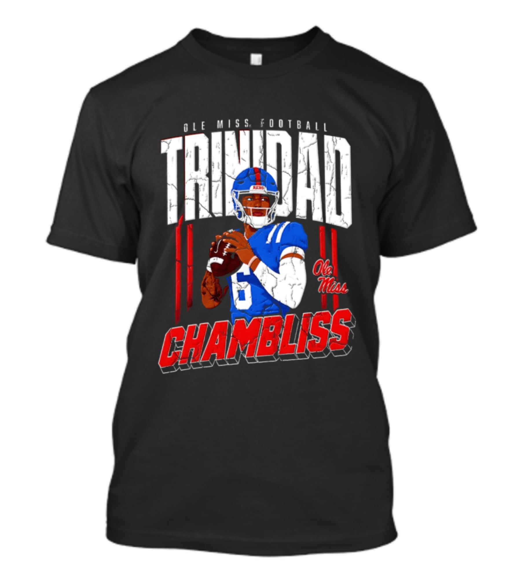 Ole Miss Football Trinidad Chambliss Rebels Player T-Shirt