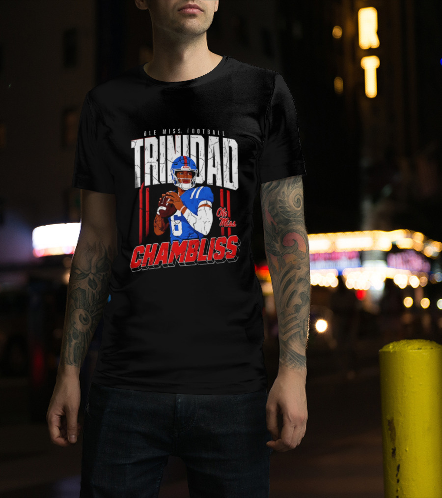 Ole Miss Football Trinidad Chambliss Rebels Player T-Shirt