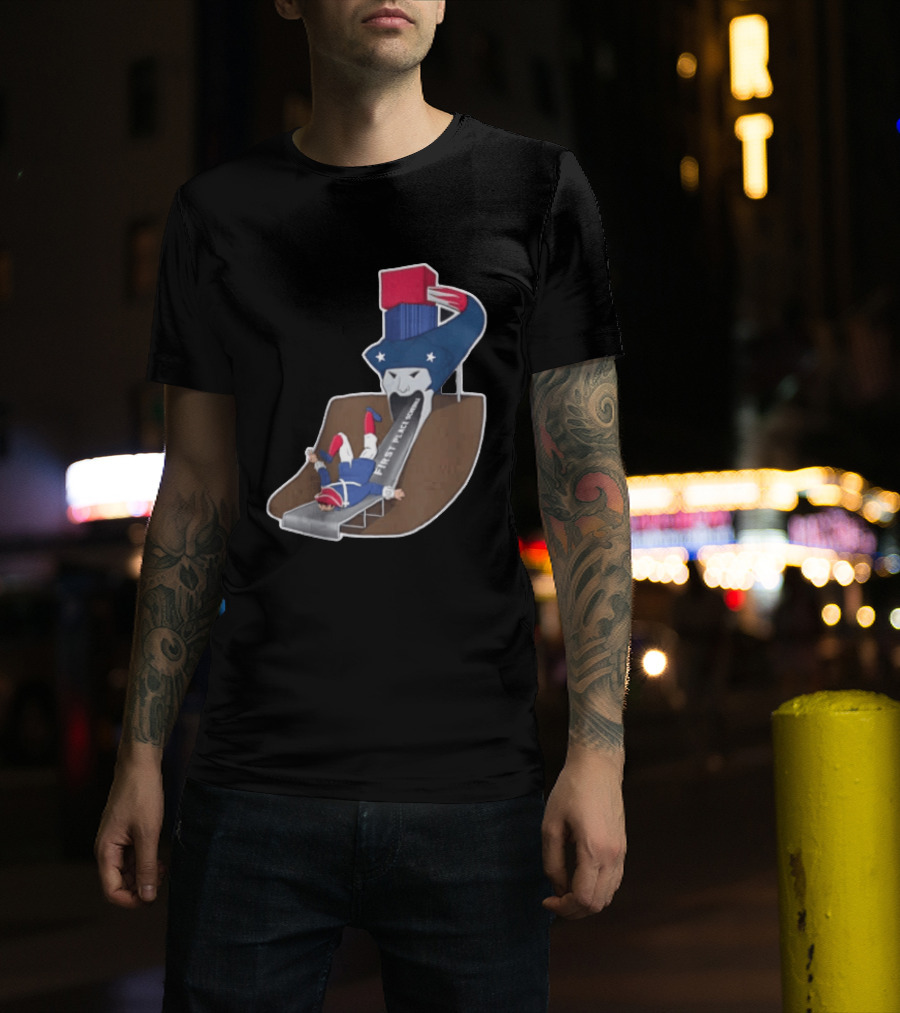 First Place Schedule Patriot Slide Humorous Football Fan Gear T-Shirt