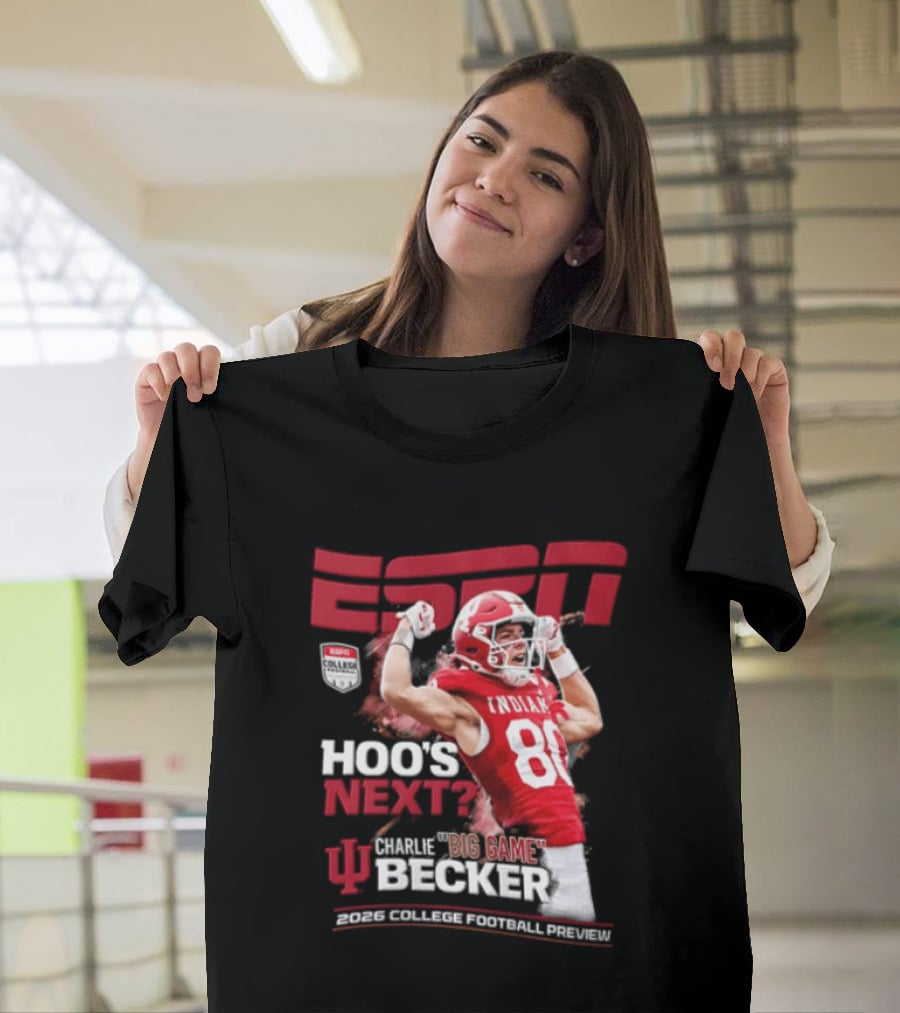 ESPN The Magazine Charlie Becker Indiana Hoosiers 2026 College Football Preview T-Shirt