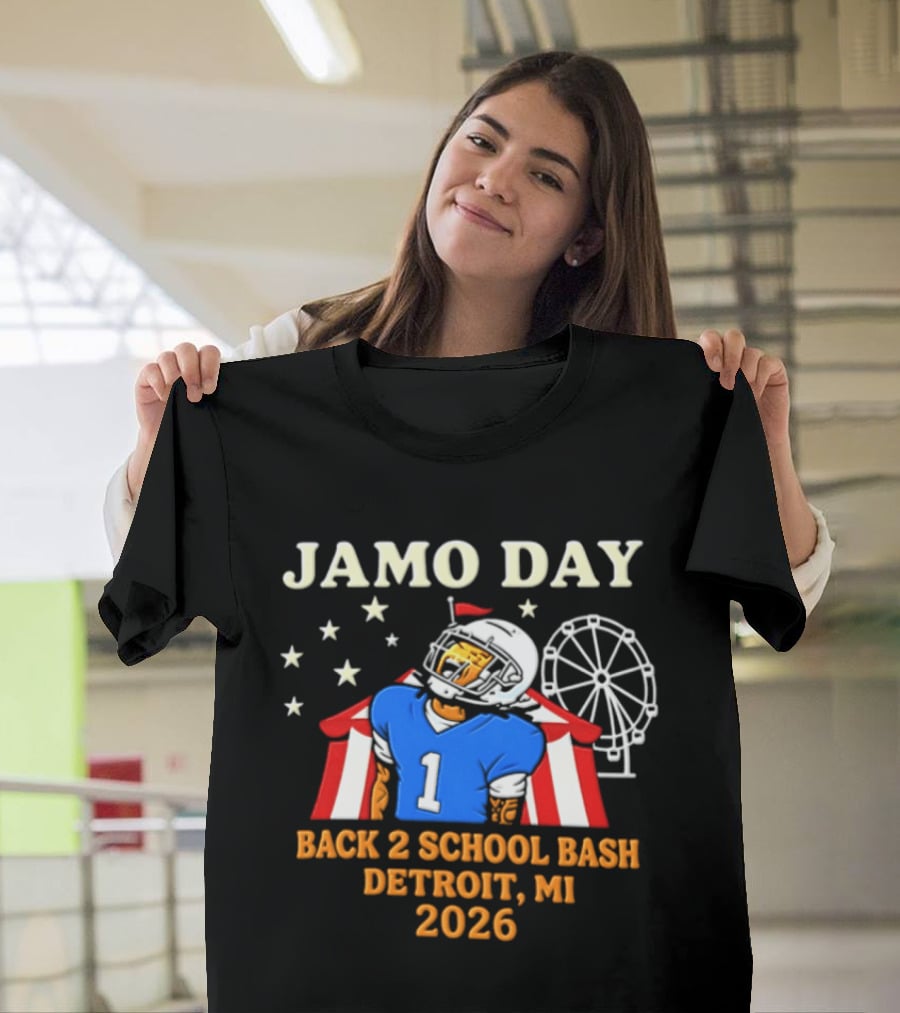 Jamo Day Back 2 School Bash Detroit MI 2026 Football Carnival Event T-Shirt