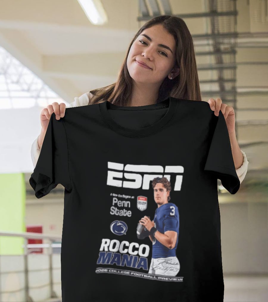 ESPN Exclusive Rocco Mania Penn State College Football Preview 2026 T-Shirt