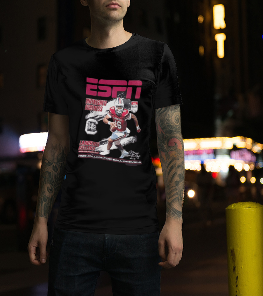 ESPN Unfinished Business LaNorris Sellers South Carolina 2026 College Football Review T-Shirt