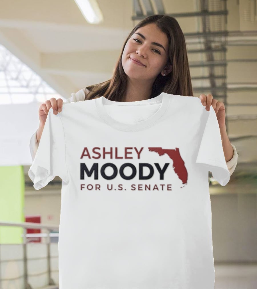 Ashley Moody For U.S. Senate 2026 Florida Campaign With Florida State T-Shirt