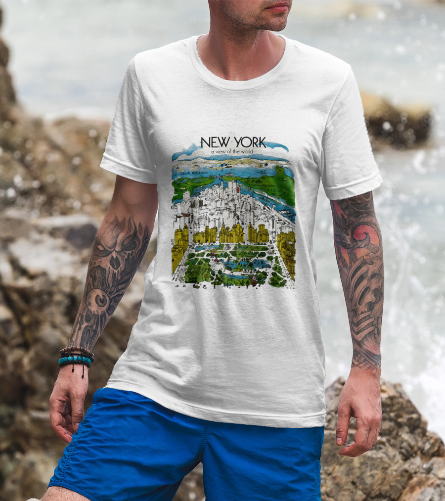 New York A View Of The World Carla Safernac T-Shirt